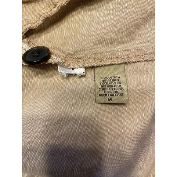 Ruff Hewn Woman’s jacket cargo Pockets Dusty Pink Canvas Button Up Coat Sz M - Picture 7 of 7